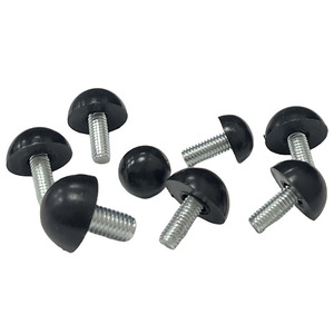 Pied <span class=keywords><strong>de</strong></span> réglage semi-ronde pour meubles, antidérapant et réglable en hauteur, pour tables et chaises - Product Image 1