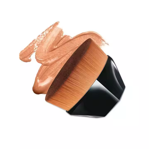 Pinceau Kabuki plat portable pour BB crème, pinceau de maquillage doux pour estomper le fond de teint avec étui - Product Image 3