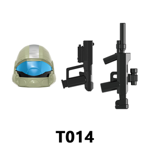 T012-T015 Personnage spatial <span class=keywords><strong>de</strong></span> science-fiction, <span class=keywords><strong>soldat</strong></span> avec casque, armes et accessoires, ensembles <span class=keywords><strong>de</strong></span> blocs <span class=keywords><strong>de</strong></span> construction éducatifs, jouets pour enfants - Product Image 4