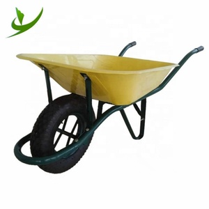 Brouette de chantier robuste en métal modèle France <span class=keywords><strong>Haemmerlin</strong></span> WB6400 avec roue pneumatique 4.00-8 pour béton - Product Image 5