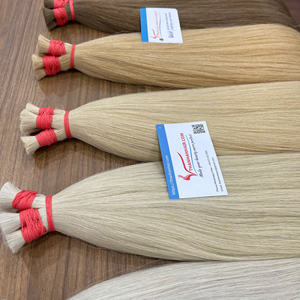 Extensiones de cabello humano virgen Remy de Vietnam de extremo grueso de color HS de pelo a granel de calidad superior 100% - Product Image 2