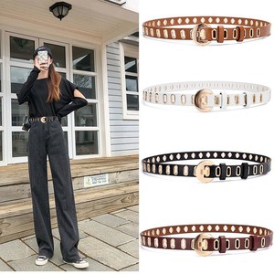 <span class=keywords><strong>Cintura</strong></span> Casual a occhio cavo da <span class=keywords><strong>donna</strong></span> in pelle sintetica per studenti di uso quotidiano <span class=keywords><strong>cintura</strong></span> personalizzata da ragazza - Product Image 1