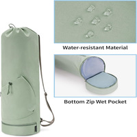 Bolsa de Almacenamiento para Gimnasio, con Correa Ajustable, para Esterilla de Yoga, Pilates, Bolsa de Mano Grande, Mochila