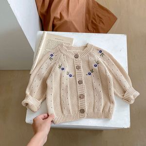RTS Engepapa Winter <strong>Newborn</strong> Baby <strong>Knit</strong> Sweater Toddler <strong>Cardigan</strong> and Flower Embroidered Romper Custom Logo Baby Clothing Set - Product Image 3