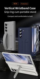 360 Đầy Đủ Cơ Thể Bảo Vệ Cao Cấp Kinh Doanh Điện Thoại Di Động Trường Hợp Đối Với Samsung Z Gấp 7 6 5 Cứng PC Điện Thoại Bìa Shell Với Bản Lề - Product Image 3