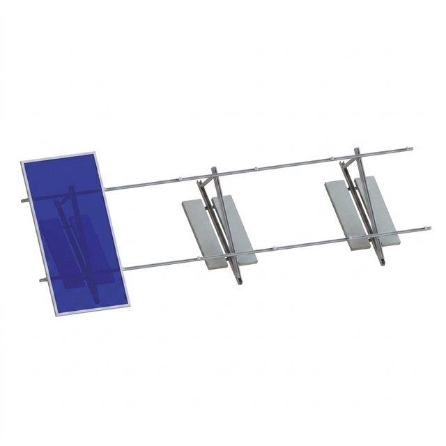 Everest Mounting Aluminum Alloy Solar Power System Triangle Racking Bracket Anodized Surface for Flat Roof Installation Wind