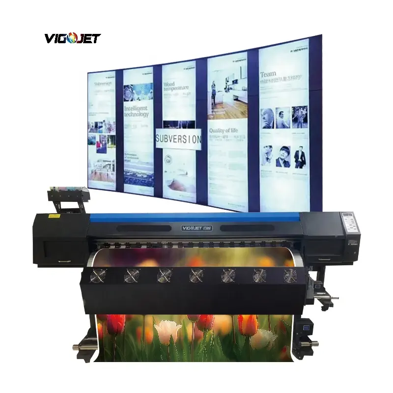 Vigojet 1.8m roll ke roll dengan double i3200 stiker vinil printer terpal