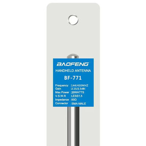 Antena portátil Baofeng BF-771 144/430MHz con conector SMA macho para walkie talkie - Product Image 1