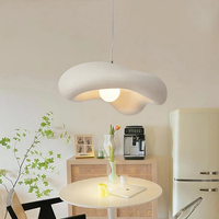 Lampe à suspension moderne en ciment de style simple Éclairage nordique Wabi Sabi pour hôtels Style de décoration artistique Style à la mode