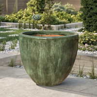 Meilleures ventes : Pots et jardinières en céramique émaillée Chau Viet, style classique, multi-tailles, toutes saisons, pour la maison, l'hôtel et les centres commerciaux
