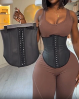 Ceinture de maintien abdominale Shiningo Gym Fitness à longue portée avec baleines en acier pour le contrôle du ventre et le soutien du dos