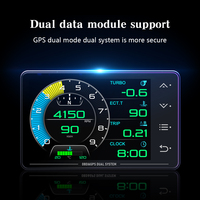 Nuevo Velocímetro GPS OBD2 XS HUD con Reloj, Panel de Instrumentos Digital para Automóvil, Pantalla Multifunción