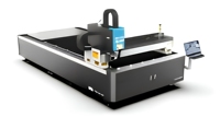 Machine de découpe laser à fibre CNC industrielle robuste avec cadre soudé et moteur