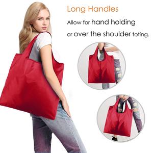 Bolsa de Compras Plegable de Poliéster y Nailon Ecológica de Gran Capacidad, con Estampado Personalizado de Dibujos Animados, Estilo Chaleco, Resistente y Duradera - Product Image 3