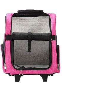 Sac de transport pour animaux de compagnie, chariot de transport pour chiens et chats, respirant, portable, fabriqué en usine BSCI, OEM - Product Image 2