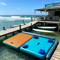 Plateforme flottante gonflable épaisse et sûre, tapis antidérapant anti-basculement, portable, écologique, durable, pour enfants et adultes, plage, piscine