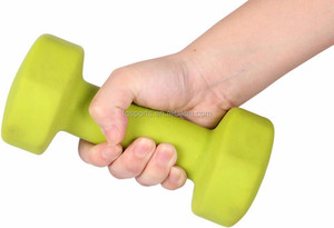 Nhà Máy Giá tùy chỉnh <span class=keywords><strong>kg</strong></span> phụ nữ sử dụng miễn phí Trọng lượng tập thể dục phòng tập thể dục màu PVC lớp phủ Vinyl ngâm Hexagon HEX quả tạ - Product Image 5