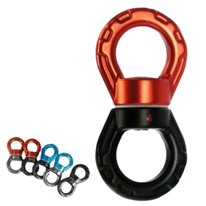 Dispositif rotatif à 360 degrés en forme de 8 en aluminium 30kN, <span class=keywords><strong>kit</strong></span> de suspension de protection contre les chutes <span class=keywords><strong>pour</strong></span> <span class=keywords><strong>balançoire</strong></span> d'arbre, camping, escalade, yoga - Product Image 1