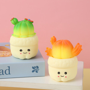 Juguete de Peluche de Cactus, Juguete Musical Antiestrés, Juguete Sensorial de Silicona para Apretar, Decoración de Escritorio para Niños y Adultos - Product Image 6