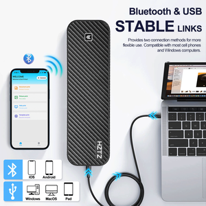 Stampante Termica Portatile <span class=keywords><strong>A4</strong></span> Wireless per Ricevute, <span class=keywords><strong>Mini</strong></span>, con Batteria da 2600mAh, 203dpi, Materiale ABS, Senza Inchiostro, per iOS Business - Product Image 3