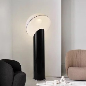 Italian Ciot Vintage Cream Floor <b>Lamp</b> Designer Acrylic Hat LED Light Source Switch Control Living Room Bedroom <b>Study</b> <b>Lamp</b> - Product Image 2