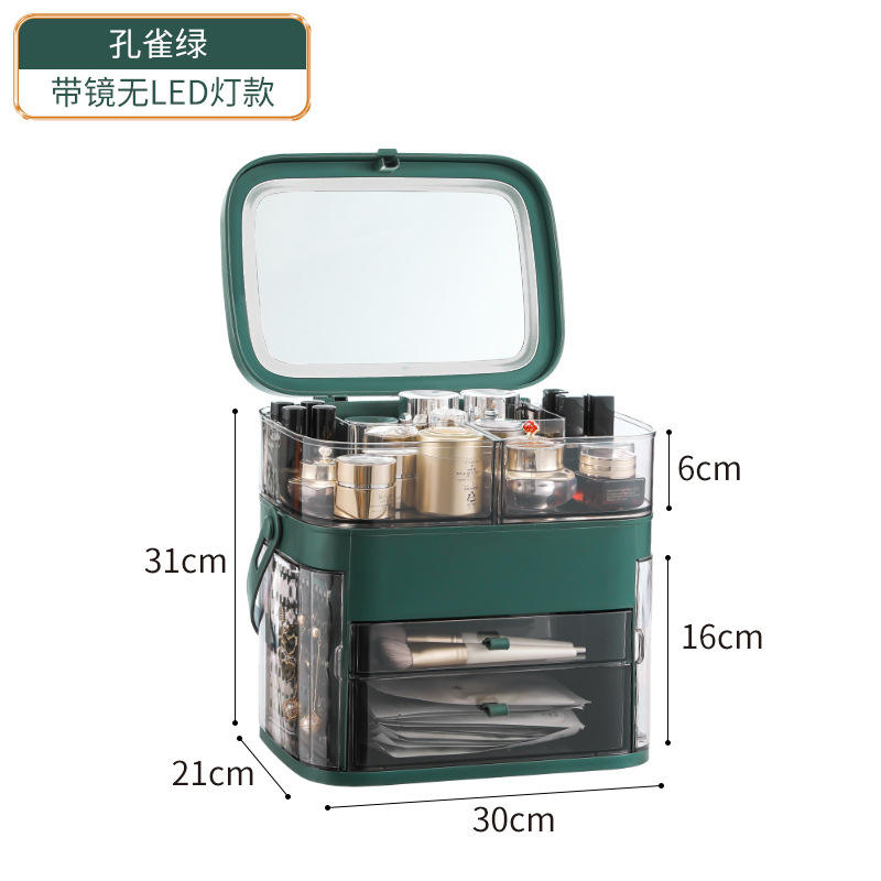 Grand modèle LED vert paon en acrylique