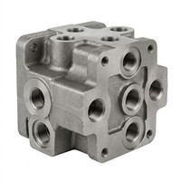 Bloc de collecteur hydraulique en fonte grise complexe ASTM A48 Classe 35, marque LF, certifié ISO9001, pour machines automobiles haute pression
