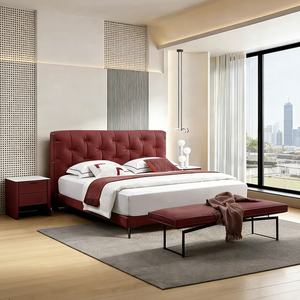 <span class=keywords><strong>Letto</strong></span> <span class=keywords><strong>singolo</strong></span> King Size in legno di quercia moderno personalizzabile con un <span class=keywords><strong>comodo</strong></span> Design multifunzionale in pelle per l'applicazione della camera da <span class=keywords><strong>letto</strong></span> - Product Image 4