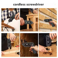 Ensemble de tournevis électrique double usage pour la maison, 47 pièces, vitesse variable, mini perceuse sans fil et perceuse à percussion, étui rigide personnalisable, support OEM