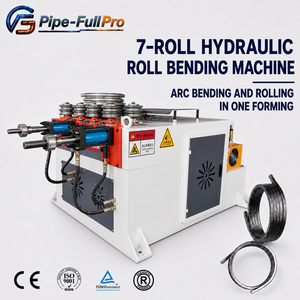 เครื่องรีดท่อแบบเจ็ดลูกกลิ้ง CNC ไฮดรอลิก สำหรับงานก่อสร้างโรงเรือน - Product Image 1