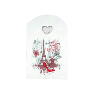 Sac en plastique décoratif HOYO 13 x 21 cm (5,1 x 8,3 po) avec motif floral en forme <span class=keywords><strong>de</strong></span> cœur et poignée, idéal pour les cadeaux <span class=keywords><strong>de</strong></span> fête - Product Image 6