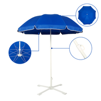 Promotion : Grand parasol de plage coupe-vent, parasol publicitaire imprimé avec logo pour l'extérieur, en vente