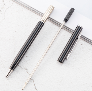 Fabrika toptan yüksek kaliteli reklam kalem Metal büküm promosyon imza ince Logo ile tükenmez kalemler en çok satan Metal kalem - Product Image 6