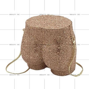 Women's Sparkling Rhinestone <b>Clutch</b> Unique Evening Handbag Crystal Dinner Purse for Party - Product Image 6