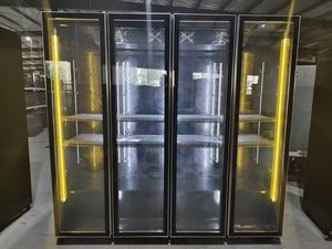 Refrigerador Vertical con Vidrio Templado de 4 Puertas, Descongelación Automática, Iluminación LED, Bajo Consumo de Energía, para Bebidas y Cerveza, con Certificación CE - Product Image 6