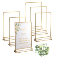 Support de signalisation de table en acrylique transparent léger pour services de traiteur et étiquettes alimentaires de buffet