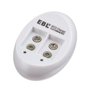 Chargeur de batteries rechargeables EBL 2 emplacements 600mAh USB rapide NiMH Li-ion 9V pour batteries rechargeables 9V - Product Image 1