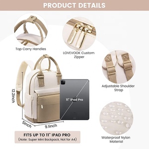 BSCI Custom 15.6 Pouces Pour Ordinateur Portable Femme Imperméable Sac A Dos Scolaire Élégant Avec Port De Charge Usb - Product Image 2