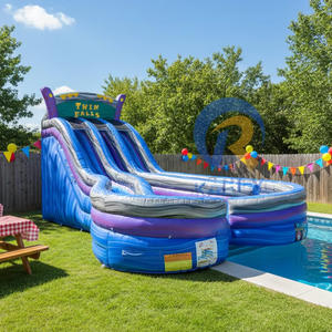 Tobogán Acuático Inflable Comercial de PVC con Piscina Desmontable para Uso en Interiores/Exteriores para Hogar, Escuela, Resort y Hotel - Product Image 4