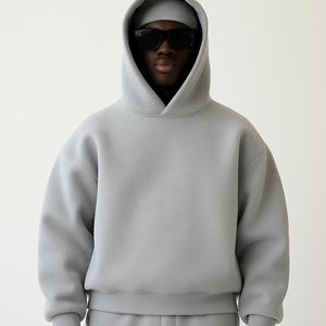 Sudadera con Capucha Casual para <span class=keywords><strong>Hombre</strong></span>, Personalizada por el Fabricante, Corta, Lisa, 600 GSM, 100% Algodón, Felpa, Gruesa - Product Image 1