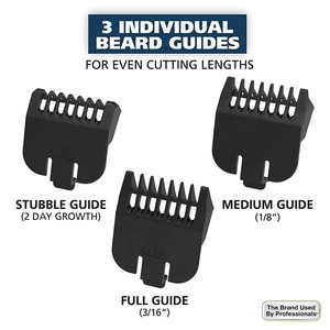 เครื่องตัดแต่งขนสแตนเลสใช้ในร้านตัดผมแบบมืออาชีพใช้แบตเตอรี่กันน้ำได้ใช้ในบ้าน - Product Image 4