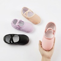 Chaussures de danse en PU pour filles BX20, semelle fendue, chaussons de danse souples, bande élastique, chaussures de gymnastique pour enfants pour l'entraînement et la compétition