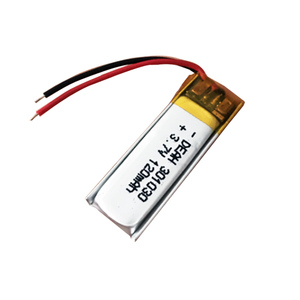 Литий-полимерный аккумулятор Custom 301030 120 мАч 3,7 В, литий-ионные элементы, перезаряжаемые батареи, LiPo-аккумуляторы - Product Image 2