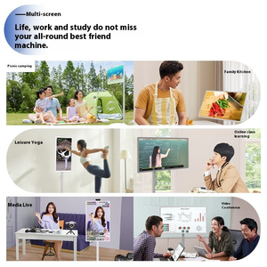 Téléviseur intelligent rechargeable de 23,8 pouces avec écran tactile rotatif, portable, caméra Android, écran mobile, tablette PC, support à roulettes, télévision - Product Image 6