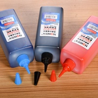 Recharge d'encre pour marqueur effaçable pour tableau blanc de bureau scolaire, 500 ml, contenant en plastique avec couleurs noir, rouge et bleu