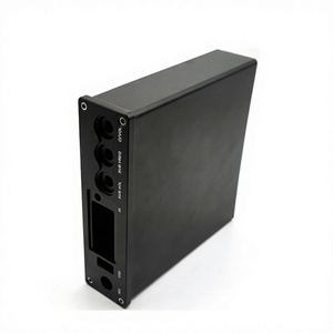 Aluminum Alloy CNC Audio Amplifier Case With <b>Usb</b> <b>Mic</b> Ir Subwoofer Control For Hi Fi Decoder Power Amp Enclosure - Product Image 2