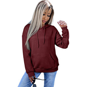 Shewin 2025 <span class=keywords><strong>felpe</strong></span> Pullover <span class=keywords><strong>Vintage</strong></span> oversize da <span class=keywords><strong>donna</strong></span> <span class=keywords><strong>felpe</strong></span> con cappuccio in maglia semplice di alta qualità con colletto foderato stampa Casual per l'autunno - Product Image 4