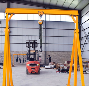 Grúa pórtico móvil pequeña de 5 toneladas con soporte para motor, maquinaria y equipo de elevación portátil, suministro de fábrica - Product Image 6