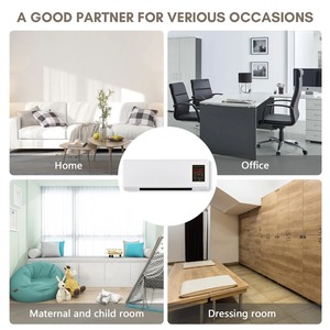 Calentadores Eléctricos Inteligentes de Pared para Invierno, 1800W, 2 en 1, Aire Acondicionado, Termostato Ajustable, Temporizador de 24H, Calentador para Dormitorio - Product Image 2