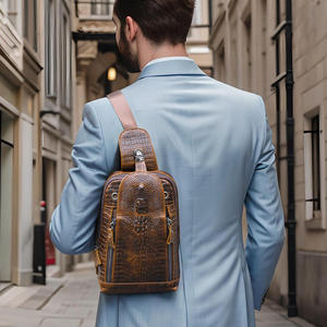 Bolso Bandolera Cruzado de Cuero Vacuno Genuino Andong, Estilo Retro, para Hombre, de Gran Capacidad, para Uso Diario y al Aire Libre - Product Image 2